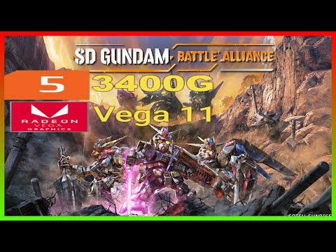 SD Gundam Battle Alliance | Ryzen 5 3400G Vega 11 2x8 (2666MHz) 16GB RAM