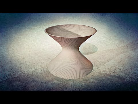 ARCHICAD シェルで双曲面を作る / Elliptical Hyperboloid with shell tool