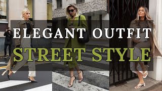 Elegant Street Style | #italianstreetstyle #milanstyle | Italian Street Style Inspiration