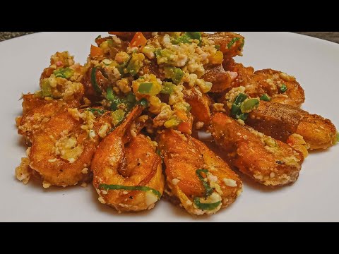 How To Cook Stir Fry Shrimp With Salted Egg