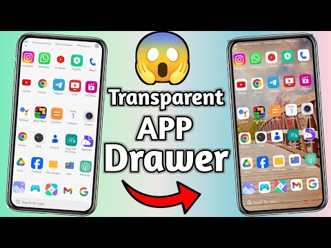 How to app drawer Transparent | app drawer Transparent | how to make app drawer Transparent redmi