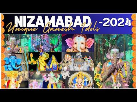 NIZAMABAD Unique Ganesh Idols-2024✨|| Nizamabad’s Ganesh-2024 || Most Popular Ganesh🌷 #nizamabad