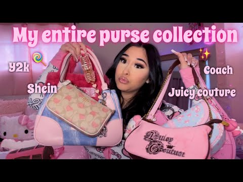 MY ENTIRE PURSE COLLECTION 2024 (y2k, bling, juicy couture, coach & more!!)