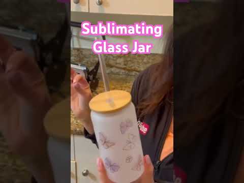 How To Sublimate On A Glass Tumbler  #shorts #sublimation