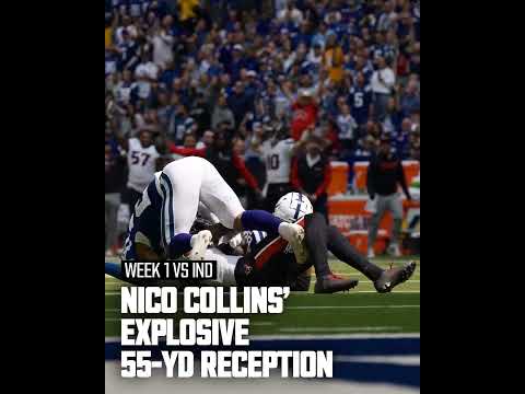 Texans top 5 plays heading into the bye week: Nico Collins' explosive 55-yd reception