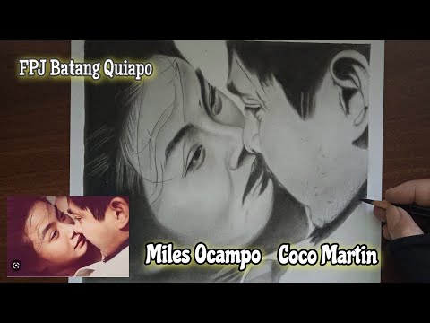 Drawing Miles Ocampo and Coco Martin from FPJ Batang Quiapo | FPJ  Batang Quiapo | jesar art