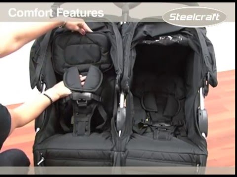 Britax Steelcraft Agile Twin Stroller: Features Demonstration and Instructions