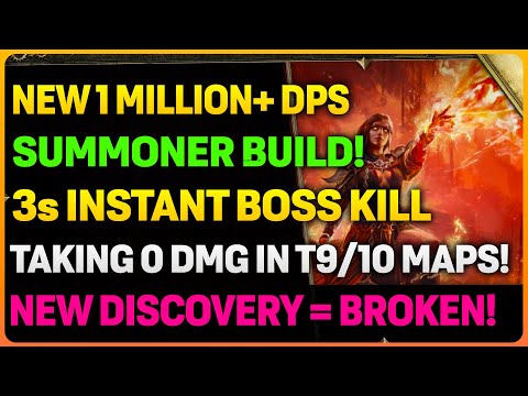 NEW Endgame T10+ MAPPING & 3s INSTANT Boss Slayer Summoner Build! | ITS AMAZING!