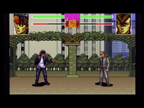 「 マーシー (海老原)  VS  薬師寺」: SFC『ろくでなしBLUES  対決！東京四天王』【ゲーム】【スーパーファミコン】ろくでなしブルース rokudenashi blues スーファミ