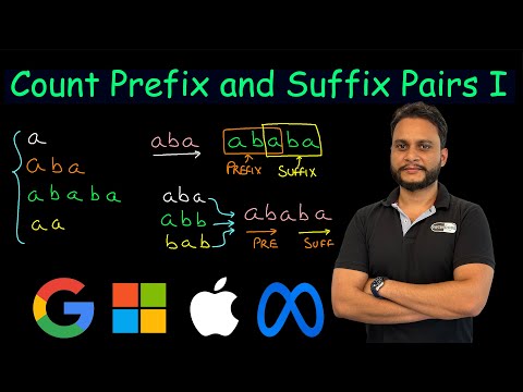 Count Prefix and Suffix Pairs I | Leetcode 3042