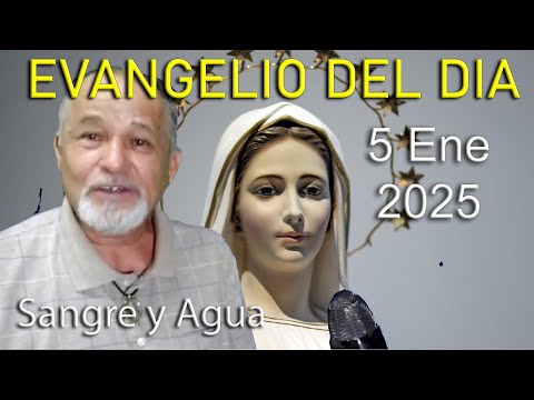 Evangelio Del Dia Hoy - Domingo 5 Enero 2025- Sangre y Agua