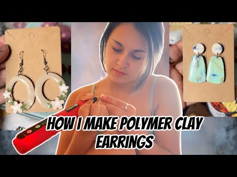 Easy Cute Polymer Clay Earrings | Studio Vlog