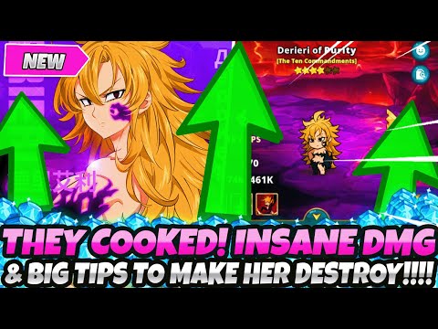 *THEY ABSOLUTELY COOKED!* INSANE DAMAGE & HUGE TIPS TO MAKE DERIERI DESTROY! SHOWCASE (7DS Idle