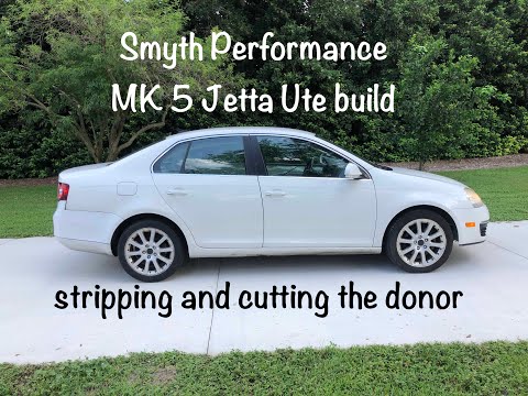 Smyth mk 5 Jetta Ute, cutting the car