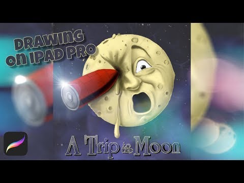 Drawing A Trip to the Moon 🚀🌝