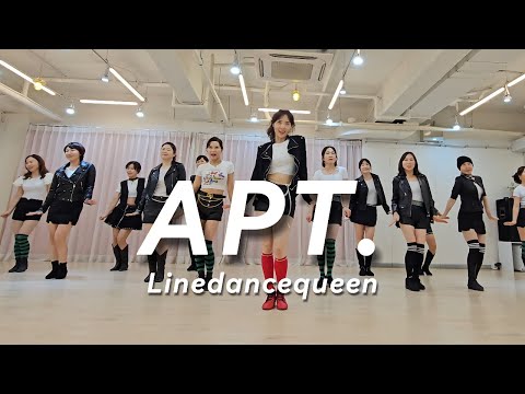 APT. Line Dance Practice l Improver l Linedancequeen l ROSÉ l Bruno Mars l apt linedance l 아파트라인댄스