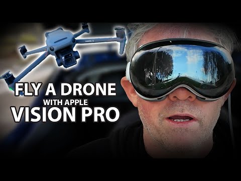 Flying a drone with Apple Vision Pro