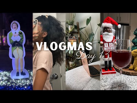 VLOGMAS DAY 13 | Editing Day, Figuring This Hair Out, Christmas Lights