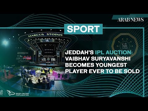 Jeddah’s IPL auction: Vaibhav Suryavanshi becomes youngest player ever to be sold | Arab News