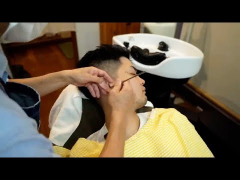 [Compilation] Special feature on barber's ear cleaning | Ear massage, ear hair shaving ASMR