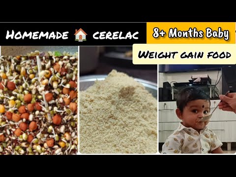 Home made cerelac for babies| 8+ months baby weight gain food #healthyfood