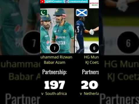 Heist 15 Partnership Run in ODI Cricket : ওডিআইতে সর্বচ্চো ১৫ পার্টনারশীপ!