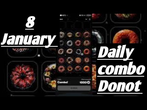 Donot Airdrop daily combo Today  | 8 January donot daily combo #donotairdrop #donotdailycombo