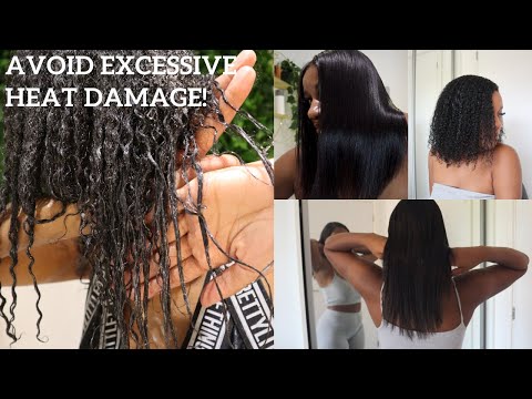 How to avoid excessive heat damage on straight natural hair | Natural Nadine