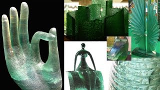 STACKED GLASS SCULPTURES: Best Showcases #artglass #glasssculpture #glassdecor #glassdesign #stacked