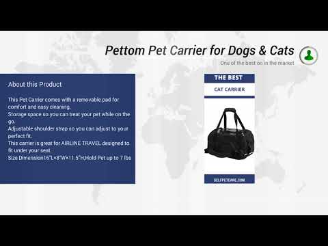 Pettom Pet Carrier for Dogs & Cats