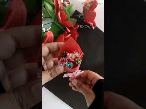 Easy Paper Bouquet Making Idea| Easy Paper Craft| Paper Flower| #shorts