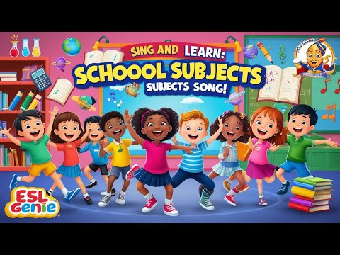 🎵 Sing and learn with this cheerful song: The School Subjects  #eslkids, #singandlearn  #sing