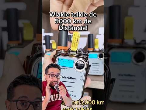 Walkie-Talkie que consegue alcançar 5000 km de distância