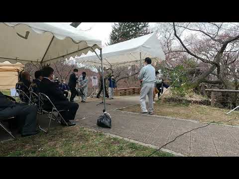 高遠城址公園2021さくら祭り　公園開き式3/28