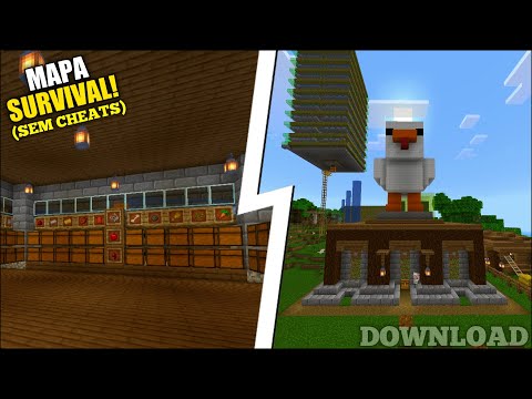 DOWNLOAD MAPA SURVIVAL COM SALA DE BAÚS AUTOMÁTICO, FARMS E CONSTRUÇÕES TOPS - MOSTRANDO MAPAS #13