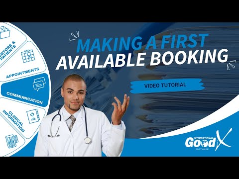 GoodX Web Tutorial - Making a First Available Booking