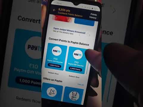 Paytm Cashback Point kaise redeem karen | How to redeem cashback point in Paytm wallet #shorts