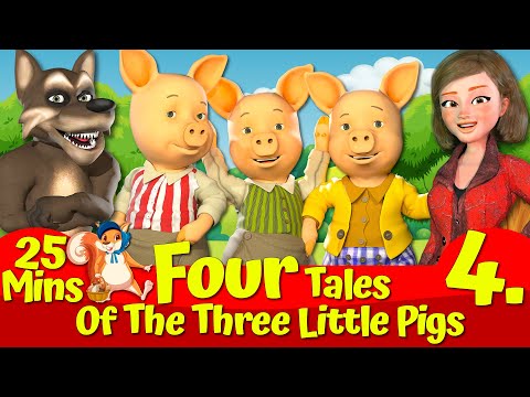 🔴Three Little Pigs and The Big Bad Wolf 🐷🐺|🔴 Animated English Fairytales for Kids💥