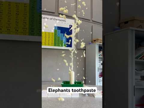 Elephants toothpaste #science #teacher #chemistry #students #project #elephantstoothpaste #fun