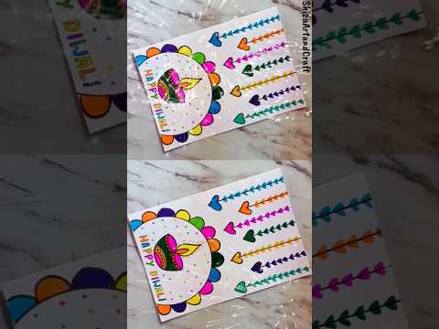 Happy Diwali Card easy 🪔🎇 #shorts #trending #viral #diwali #handmade #card #diwalicardmaking #diy