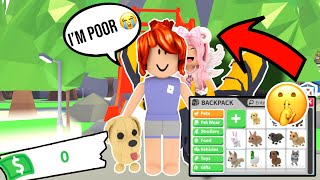 Disguising My Self As A Poor Noob To Get RICH In Adopt Me! *CRAZY*