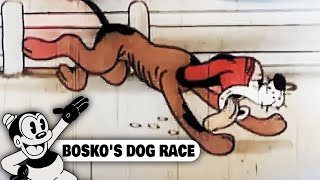 BOSKO'S DOG RACE - Bosko Cartoons (1932) | Full Cartoon Episode