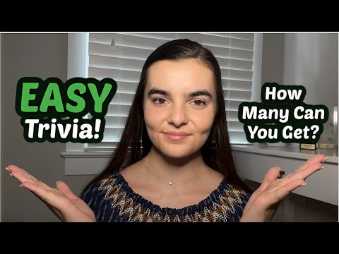 ASMR Whispering EASY General Knowledge Trivia Questions