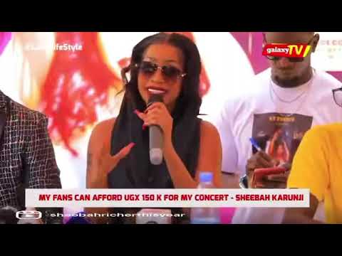 My Fans can afford UGX150,000 says Sheebah