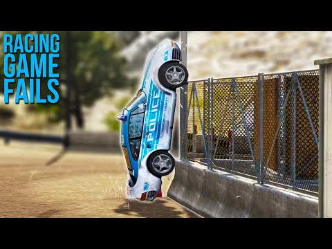 Even Police Cars need to sleep sometimes (Racing Game Fails)