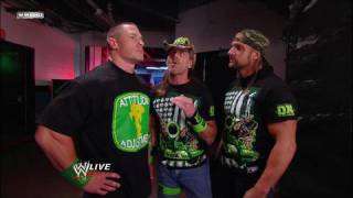 John Cena and DX talk backstage