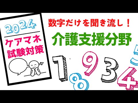 ケアマネ試験2024　聞き流し　数字で覚える介護支援分野　メダカの学校