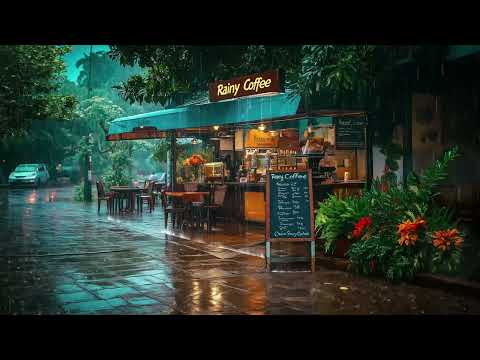 Sudden Rain On The Road 🌧️ Fresh Air 🍃 & Rain Sounds For Relaxation, Quick Sleep | Rainy Day Coffee