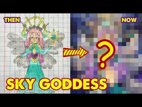 Drawing Goddess of The Sky from Childhood Art | Huta Chan Studio