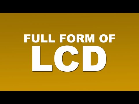 Full Form of LCD | What is LCD Full Form | LCD Abbreviation